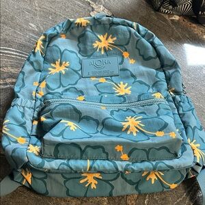 Brand new, tags on, sold out, Aloha Collection Pua Waikiki backpack tide